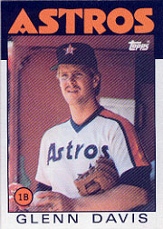 1986 Topps Baseball Cards      389     Glenn Davis
